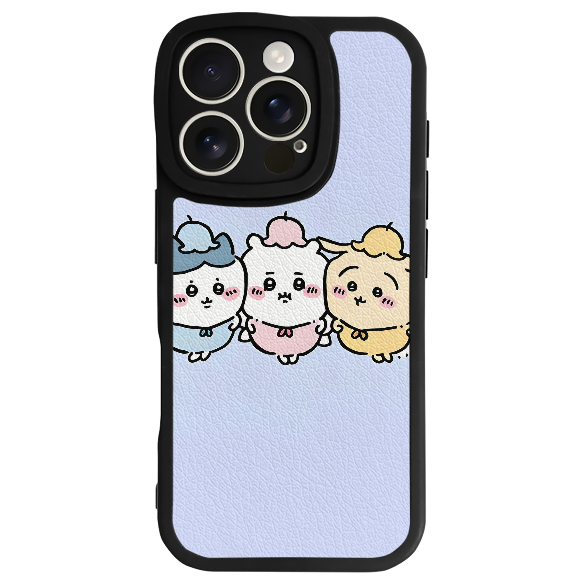 （画像用） ちいかわ Chii-kawa 【iPhone 16シリーズ対応】シリコンスマホケース（レザー調） 材質：シリコン